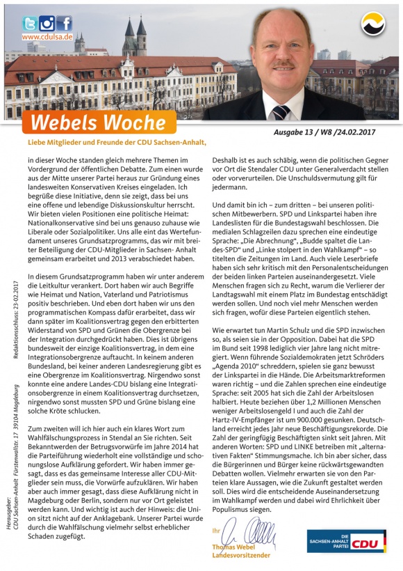 Webels Woche 24 02 2017